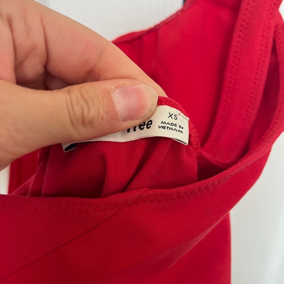 Wilfred Free Cross Back Bodysuit in Red - Picture 3 of 3